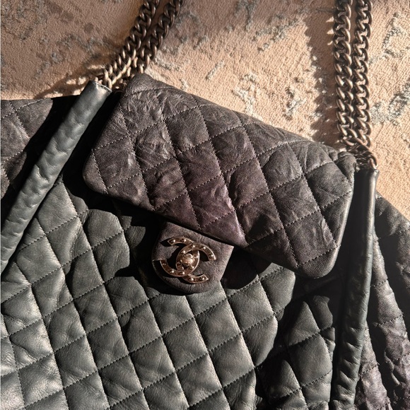 AUTH Chanel Tote Flap Bag - Picture 5 of 15
